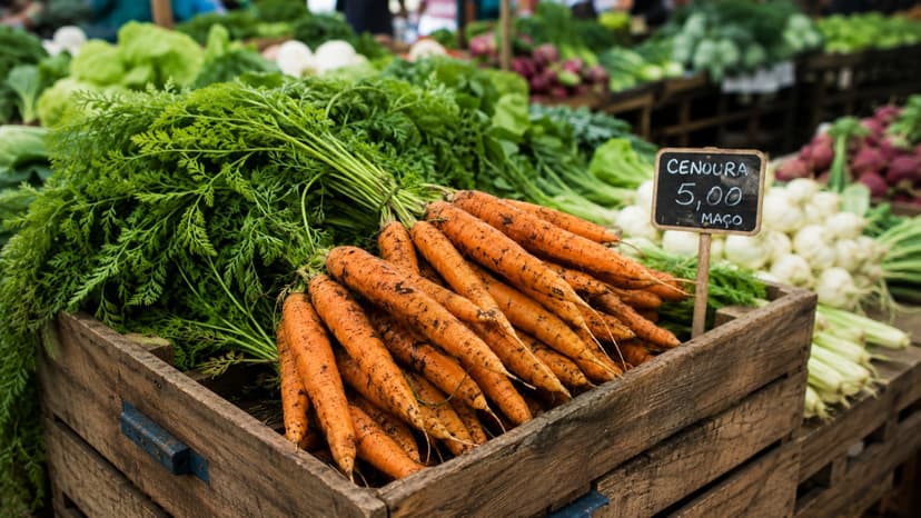 Cenoura sobe 8,33% e puxa alta dos hortifrútis na Ceasa/MS